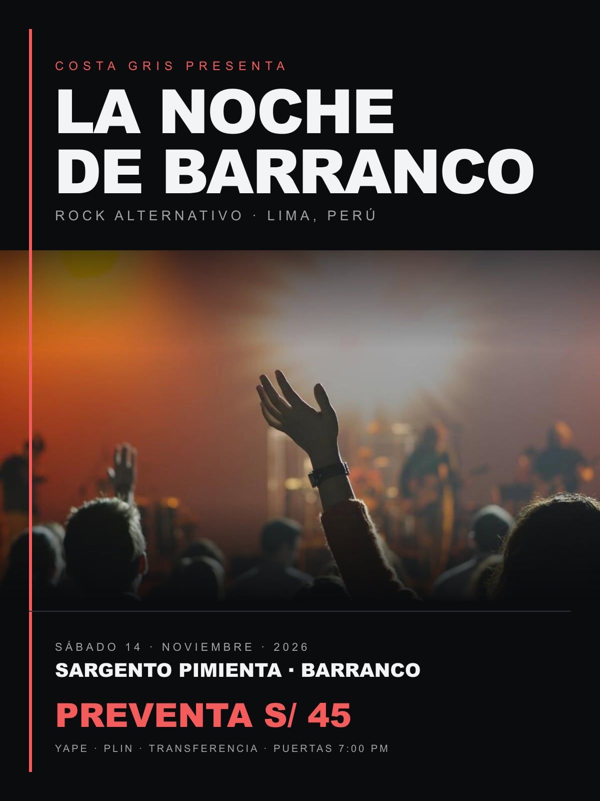 Afiche: La Noche de Barranco